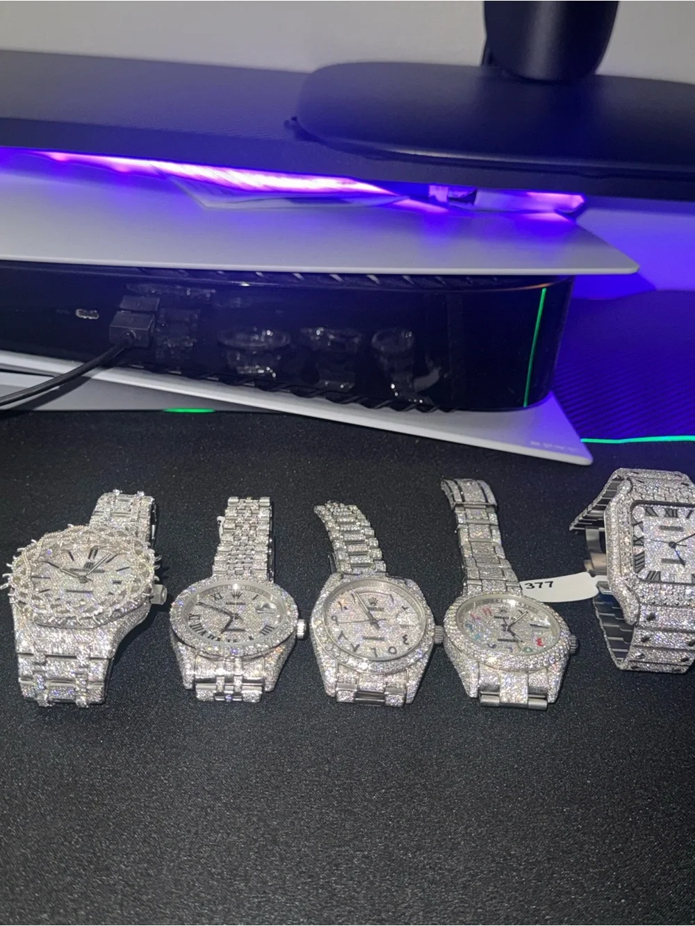 VVS automatic watch Moissanite